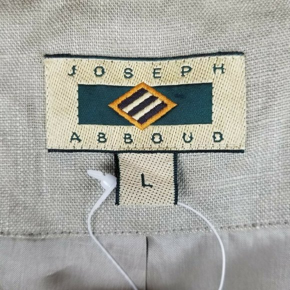 New Jospeh Abboud Baja Mens Jacket Pure Linen Tan - Picture 10 of 12